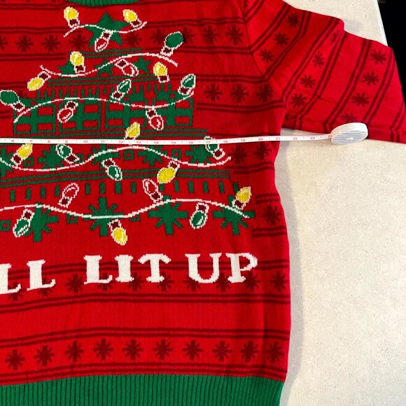 Holiday Christmas Sweater Size Large All Lit Up - Picture 5 of 8
